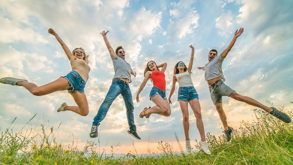 friends having fun